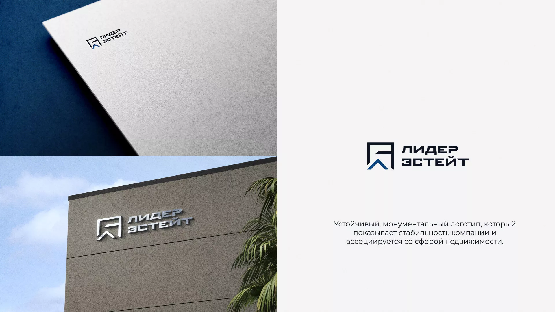 Разработка логотипа агентства недвижимости «Лидер Эстейт» в Касимове