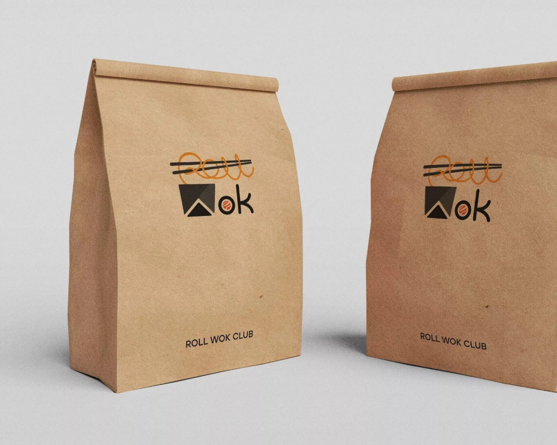 Создание дизайна упаковки суши-бара «Roll Wok Club» в Касимове